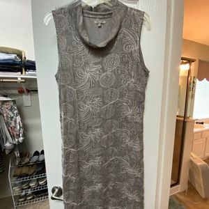 Linen Dress with stitching